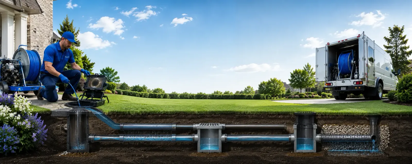 Outdoor drain cleaning information for Newport, NY
